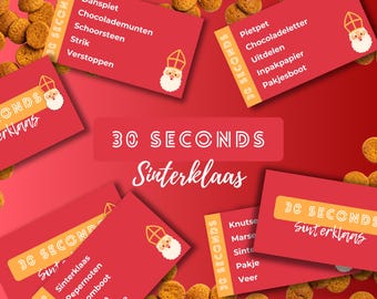 30 Seconds Sinterklaas Game | Printable Dutch Party Game