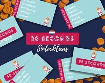 30 Seconds Sinterklaas Game | Printable Dutch Party Game