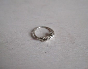 TENDRE METAL sterling silver OPHIDIE septum ring