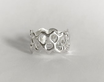 sterling silver GLUE ring