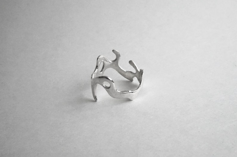 TENDRE METAL sterling silver grande glu ring image 1