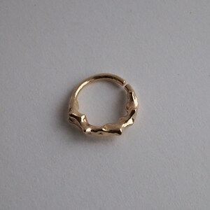 TENDRE METAL st-jacques 14kt yellow gold septum ring image 3