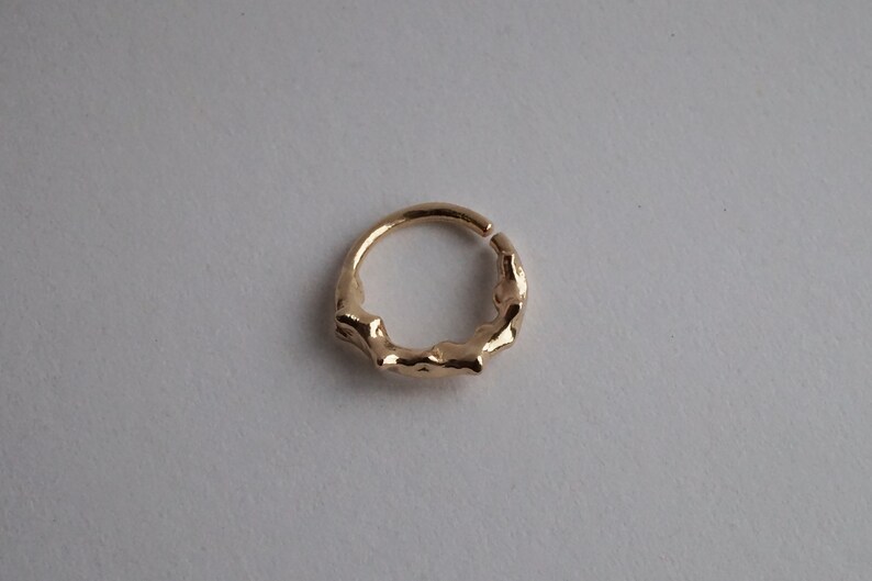 TENDRE METAL st-jacques 14kt yellow gold septum ring image 3