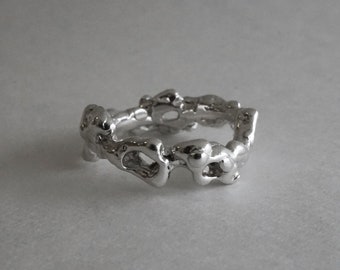 TENDRE METAL sterling silver "cold sore" ring