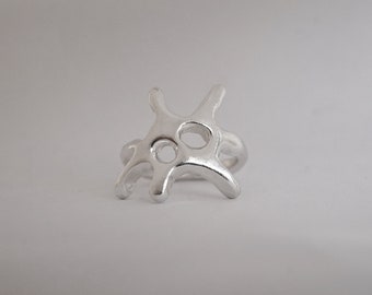 sterling silver TRANSFERT ring