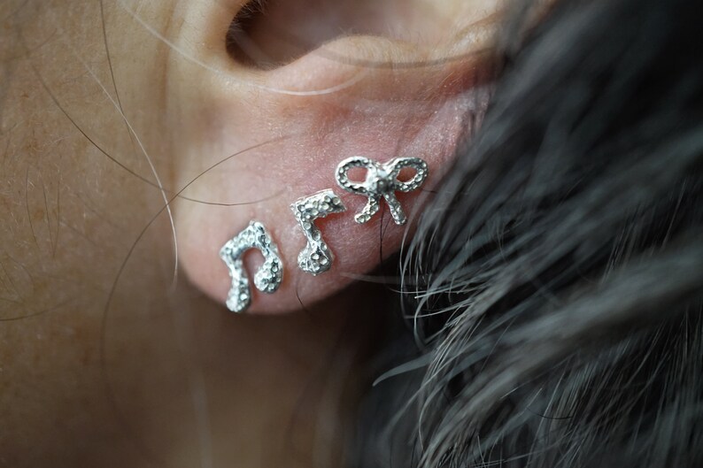 sterling silver studs earrings dranem bag collab image 9