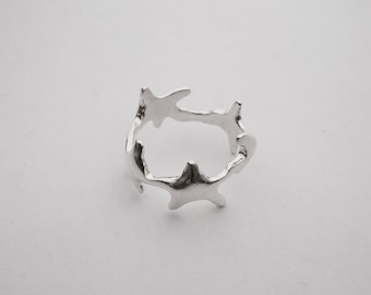 sterling silver AMNÉSIE ring