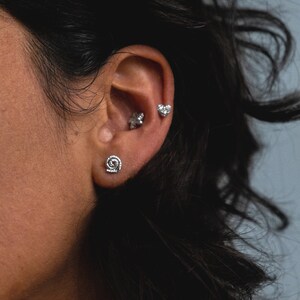 sterling silver studs earrings dranem bag collab image 3