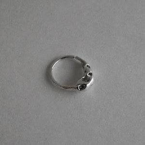 TENDRE METAL sterling silver TRYPO septum ring image 1