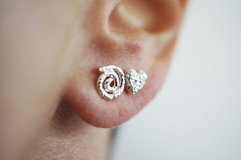 sterling silver studs earrings dranem bag collab image 2