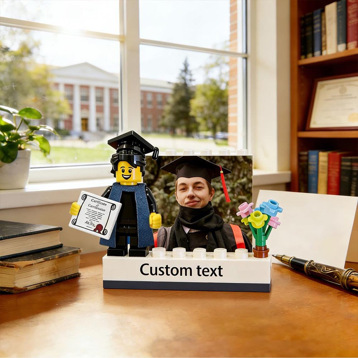 Customized 3D Graduate Mini Figure • Building Block Photo Frame ...