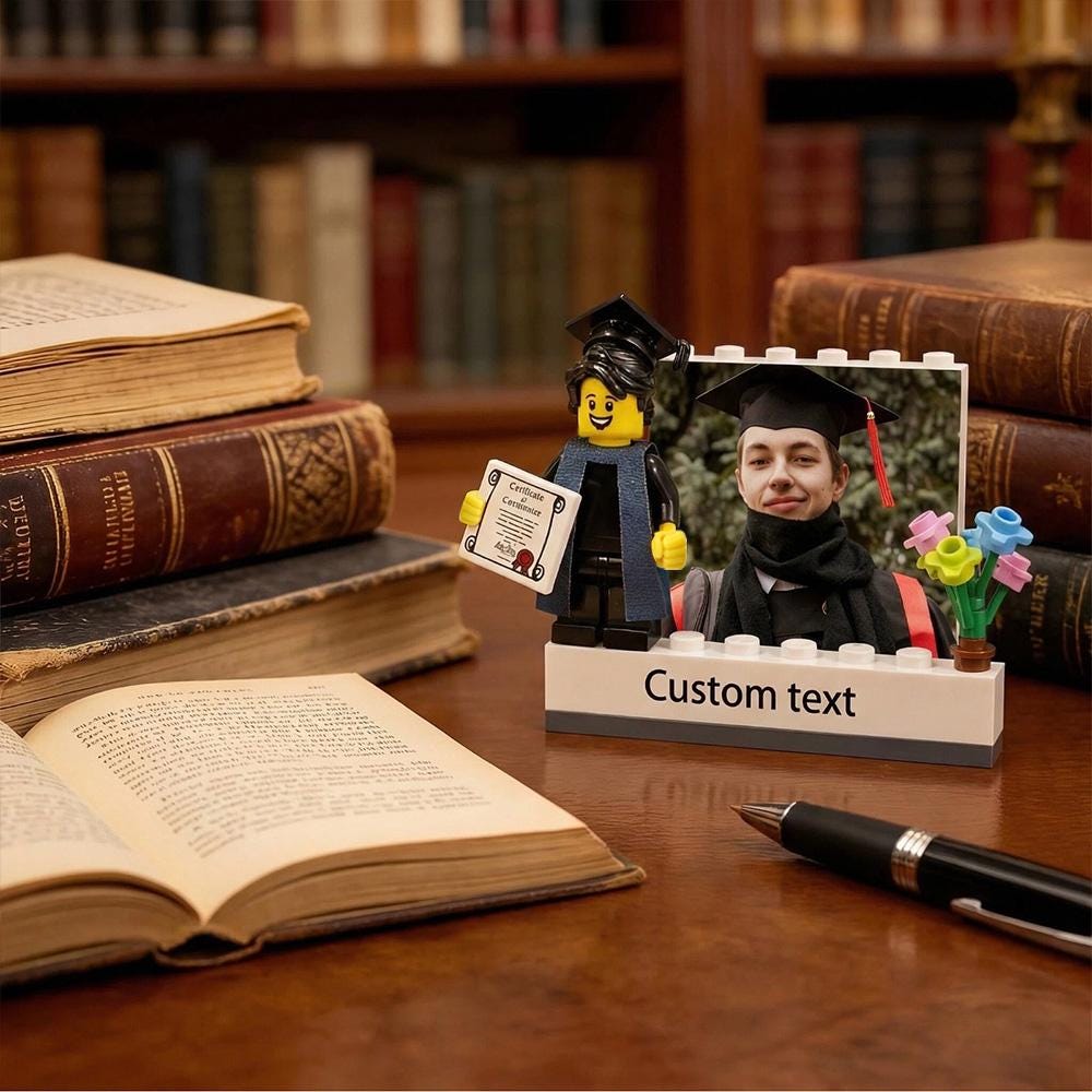 Customized 3D Graduate Mini Figure • Building Block Photo Frame ...
