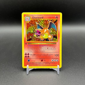 Charizard 1. Edition Basisset 1999 Pokemon – [Proxy Custom Trading Card Reply Handgefertigtes gedrucktes Holo]