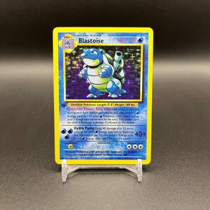 Blastoise 1st edition Base Set 1999 Pokemon - [ Proxy Custom Trading  Card Reply Handmade Printed Holo ]