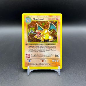 Charizard 1. Edition Basisset 1999 Pokemon – [Proxy Custom Trading Card Reply Handgefertigtes gedrucktes Holo]