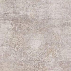 Viscose Beige Runner Rug: Turkish Hallway Carpet (3’3” x 16’5”)