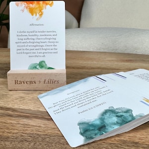 56 Biblical Affirmations Cards | Scripture-Based Cards | Christian Encouragement | Daily Religious Declarations Deck