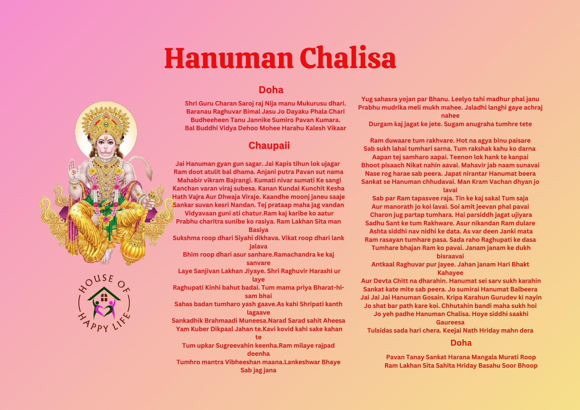 Hanuman Chalisa Em Ingles Hanuman | Bgm YouTube