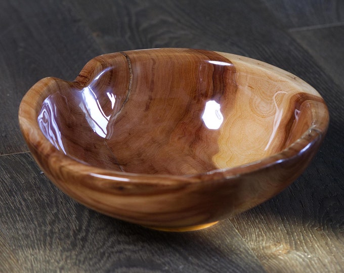 Luxury Handmade Elm Wood Bowl, New Homeowner Gift, Modern Kitchen Art, Handmade Gloss Bowl, Epoxy Resin Bowl, named Lovestruck Porcupine