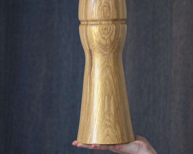 Handcrafted Ash Wood Vase, Japandi Home Decor, Gift for Her