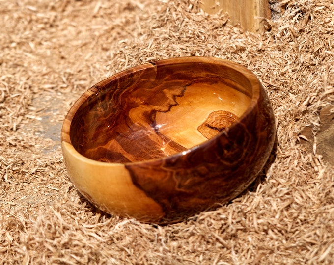 Luxury Handmade Poplar Wood Bowl, Unique Gift For Mom, Gifts For Her, Unique Centerpiece, Vintage Kitchen Art, named Siamese Pinocchio