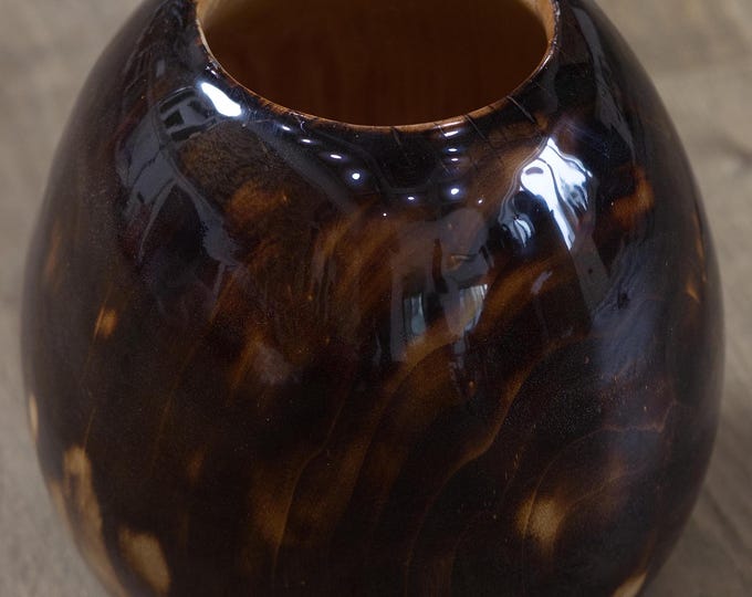 UNIQUE Handcrafted Luxury Poplar Wood Vase, Birthday Gift, Gift For Wife, Best Gift For Mom, Housewarming Gift, named Awakening Volcano