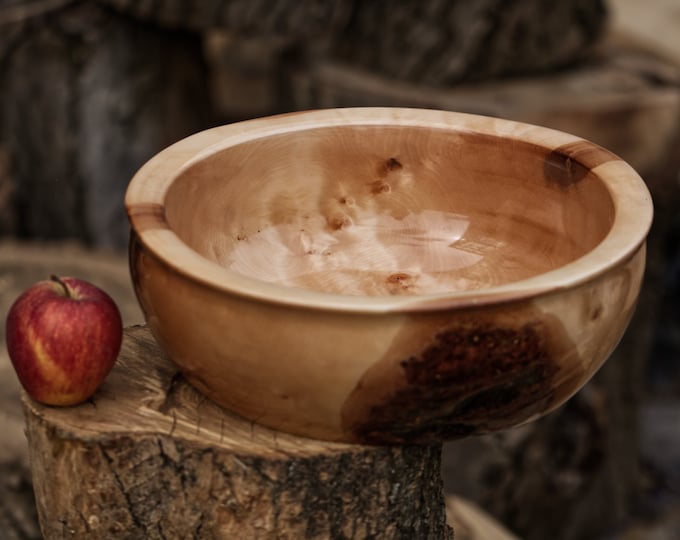 Luxury Handmade Walnut Wood Bowl, Unique Gift For Mum, Art Woodworks, Gloss Wood Bowl, Gift For Her, New Mom Gift, named Just A Few Galaxies