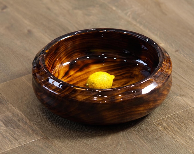 Luxury Handmade Poplar Wood Bowl, Handmade Gloss Bowl, New Mom Gift, Modern Kitchen Art, Unique Wooden Art, named Owl With Prey