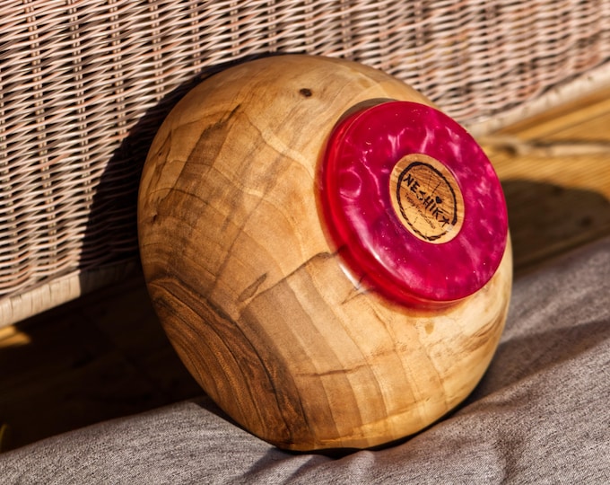 Fruit Bowl From Walnut Wood, Family Bowl Gift, Medium Salad Bowl, Unique Wooden Art, Unique Centerpiece, named Pinocchio The Gay