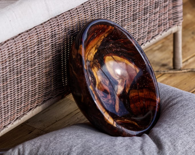 Luxury Handmade Plum Wood & Resin Bowl, Unique Wooden Art, Gift For Wife, New Homeowner Gift, Luxury Resin Bowl, named Small And Large Organ