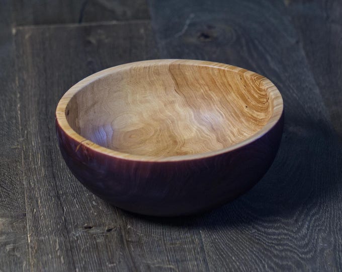 Large Fruit Bowl From Elm Wood, Unique Gift For Mum, Cool House Kitchens, Table Centerpiece, Gift For Wife, named Six Against One