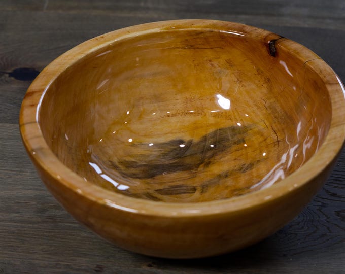 Luxury Handmade Poplar Wood Bowl, Gift For Wife, Gift For Her, Gloss Resin Wood, New Mom Gift, Birthday Gift, named Barcode Biker