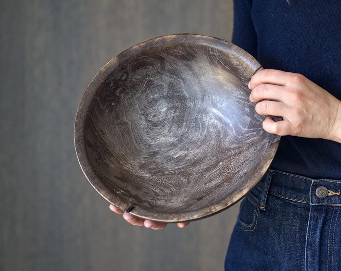 Fruit Bowl From Walnut Wood, Unique Centerpiece, Wooden Bowl, Wooden Centerpiece, Wood Fruit Bowl, Wood Salad Bowl, named Deep Sea Predator