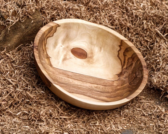 Large Fruit Bowl From Poplar Wood, Housewarming Gift, Large Fruit Bowl, Gift For Wife, Table Centerpiece, named Chastity Belt