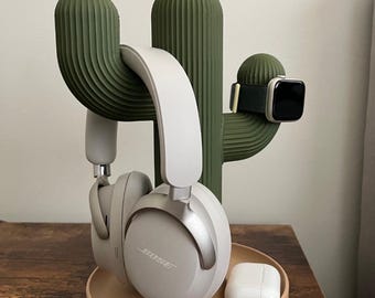 Cactus Headphone Stand – Headphones, Watch & Jewelry Organizer