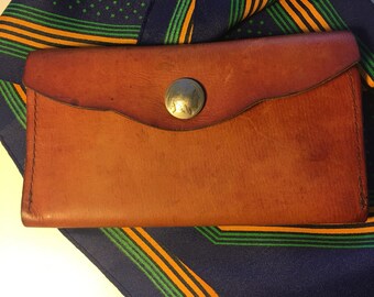 Vintage Indianhead nickel leather wallet from the 70s
