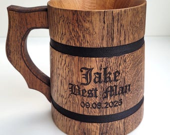 Personalized Gifts Groomsmen Proposal Best Man Gifts Personalized Beer Mug Groomsman Proposal Best Man Proposal Gift for Him Officiant Gift