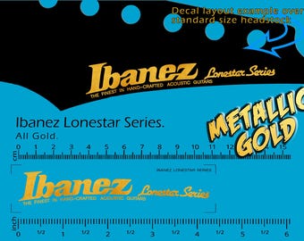 Ibanez Lonestar Series GOLD - Waterslide Decal