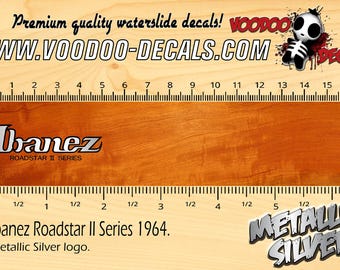 Ibanez Roadstar II Series 1964 SILVER - Waterslide Decal