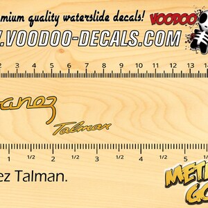 Ibanez Talman GOLD - Waterslide Decal