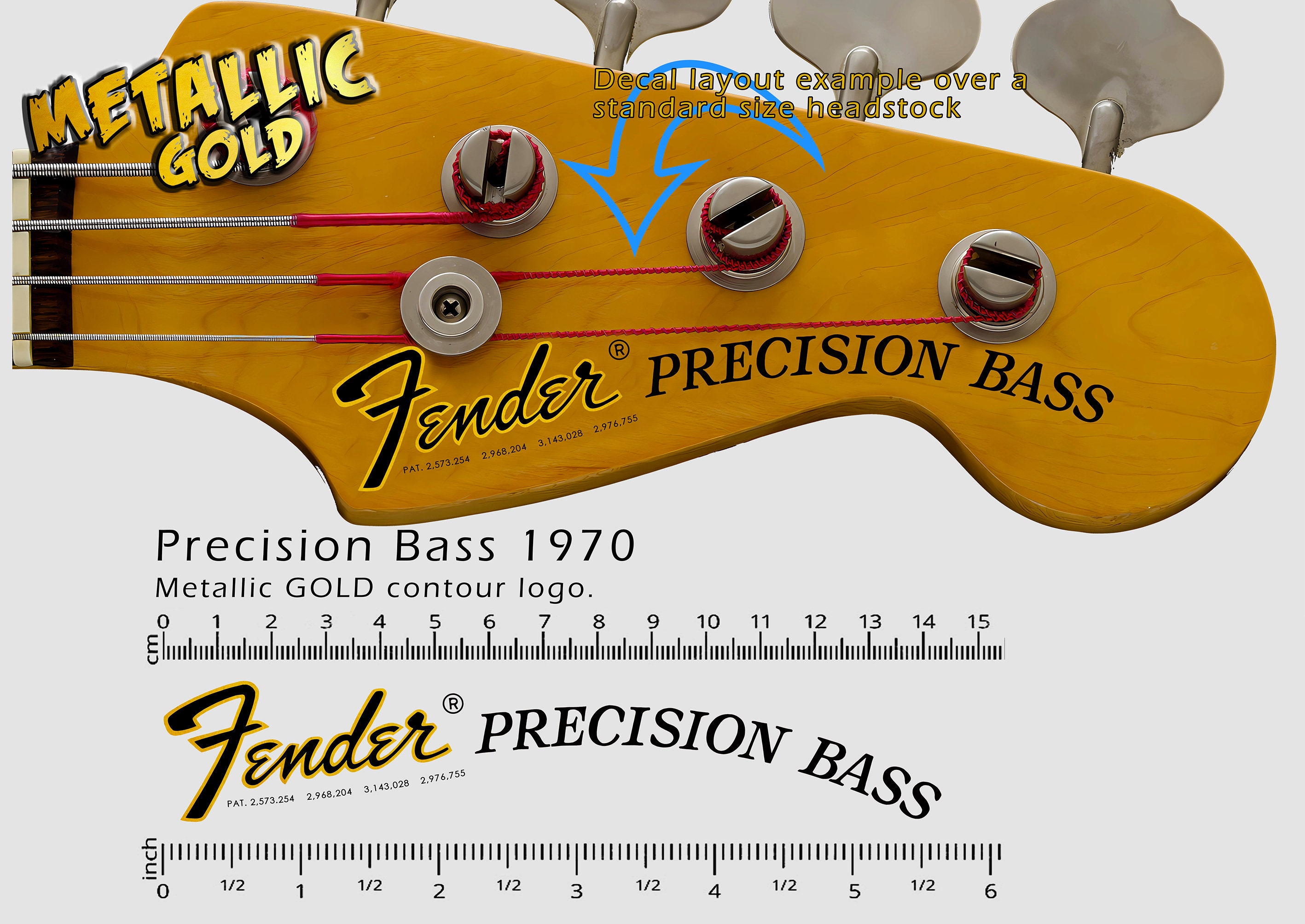 Precision bass decal - Etsy 日本