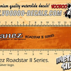 Ibanez Roadstar II Series SILVER - Waterslide Decal