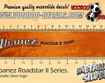 Ibanez Roadstar II Series SILVER - Waterslide Decal