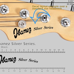 Ibanez Silver Series BLACK - Waterslide Decal