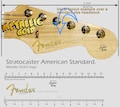Stratocaster American Standard GOLD LOGO - Waterslide Decal product logo