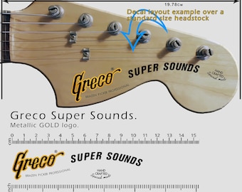 Greco Spacey Sound - ゴールド - ウォータースライドデカール - Etsy 日本