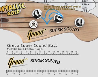 Greco Spacey Sound - ゴールド - ウォータースライドデカール - Etsy 日本