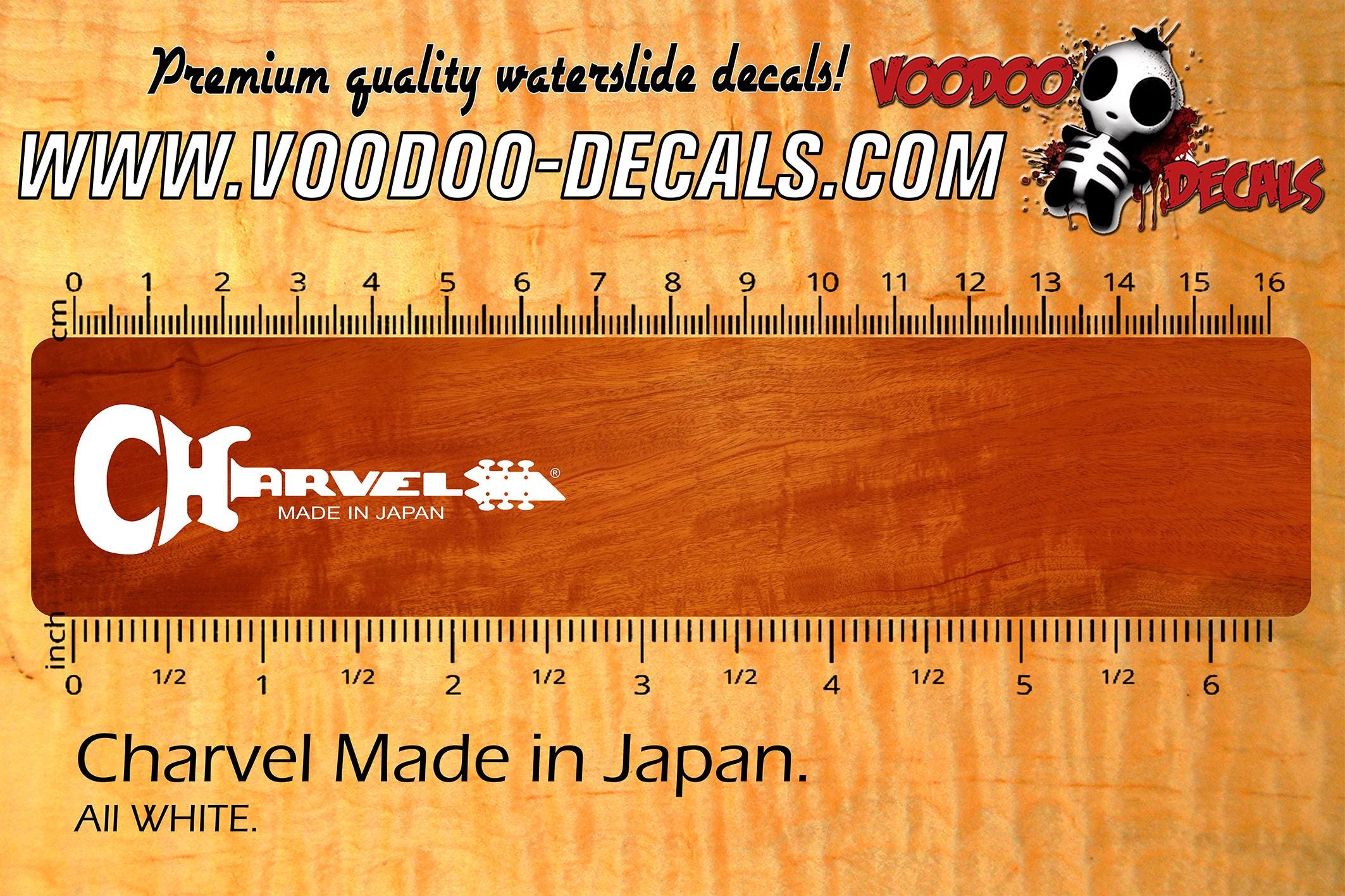 Charvel Made in Japan WHITE - Waterslide Decal - Etsy