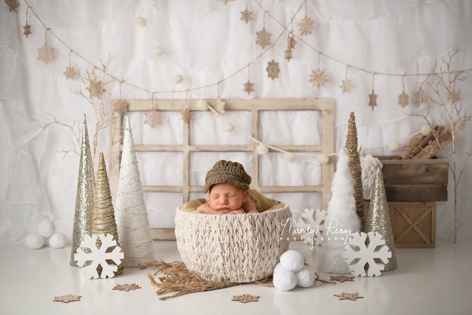 retro white door newborn backdrop sample