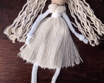 handmade macrame doll